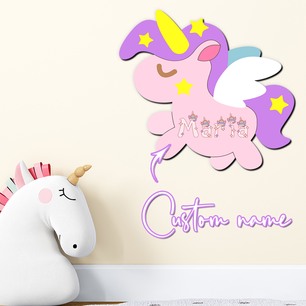 Baby Nursery Name Sign - Insegna in Legno Personalizzata con Nome