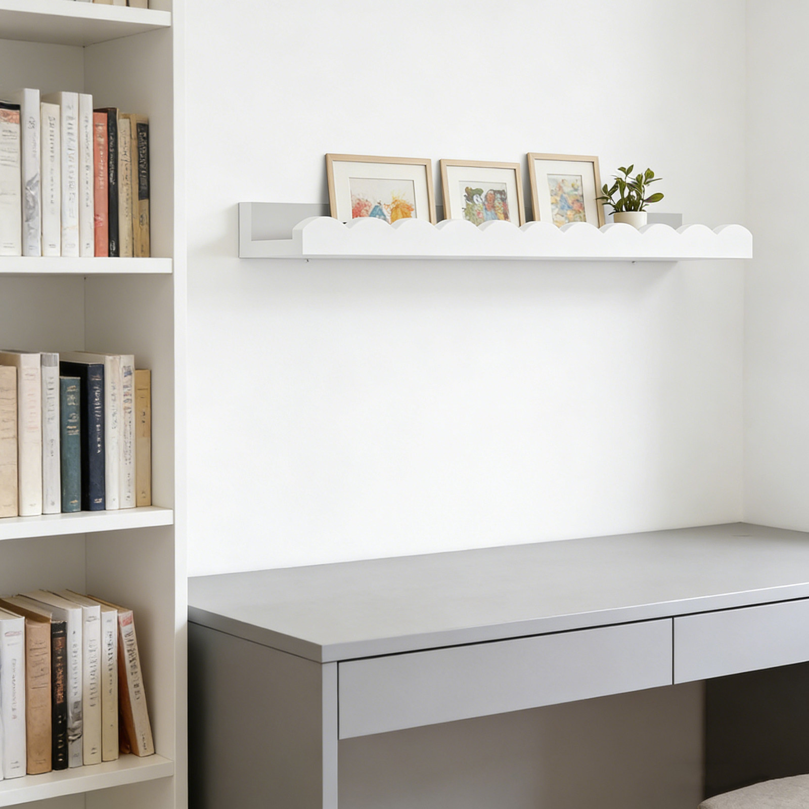 Baby Nursery Floating Shelves - 2 Pezzi Mensole Galleggianti in Legno