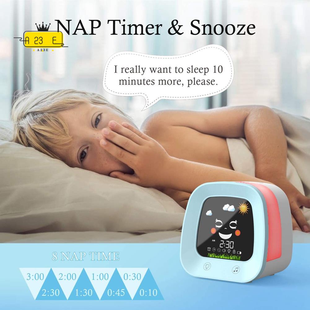 Sound Sleep Trainer Clock - A23E-1 Set Sveglia per Bambini, Orologio