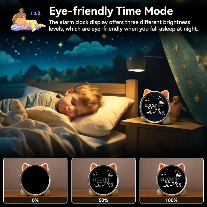 Sound Sleep Trainer Clock - Sveglia per Bambini con Luce Notturna