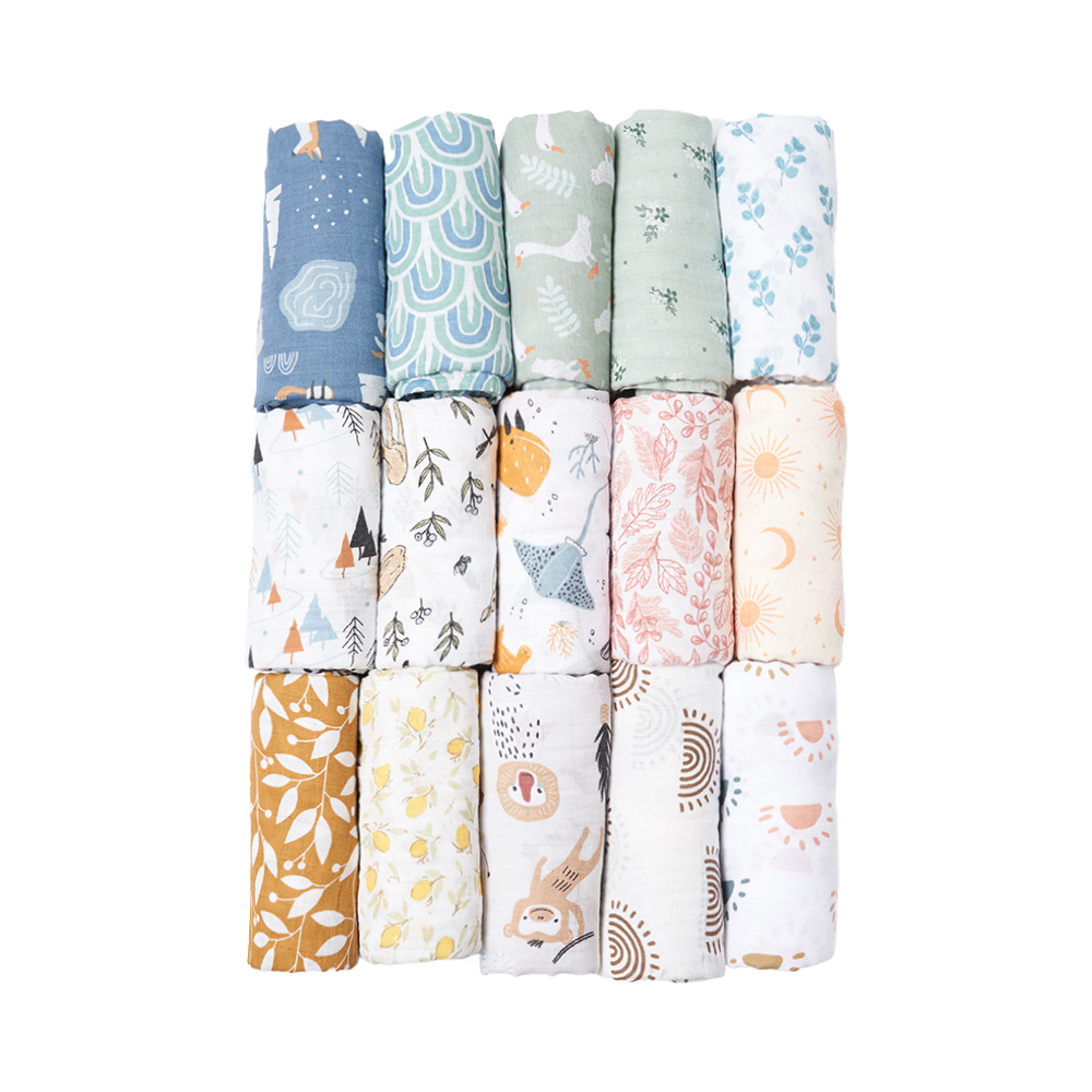 Swaddle Blanket Muslin - Happy Flute 2022 New Sunshine Design