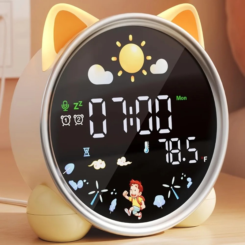 Sound Sleep Trainer Clock - Sveglia per Bambini con Luce Notturna