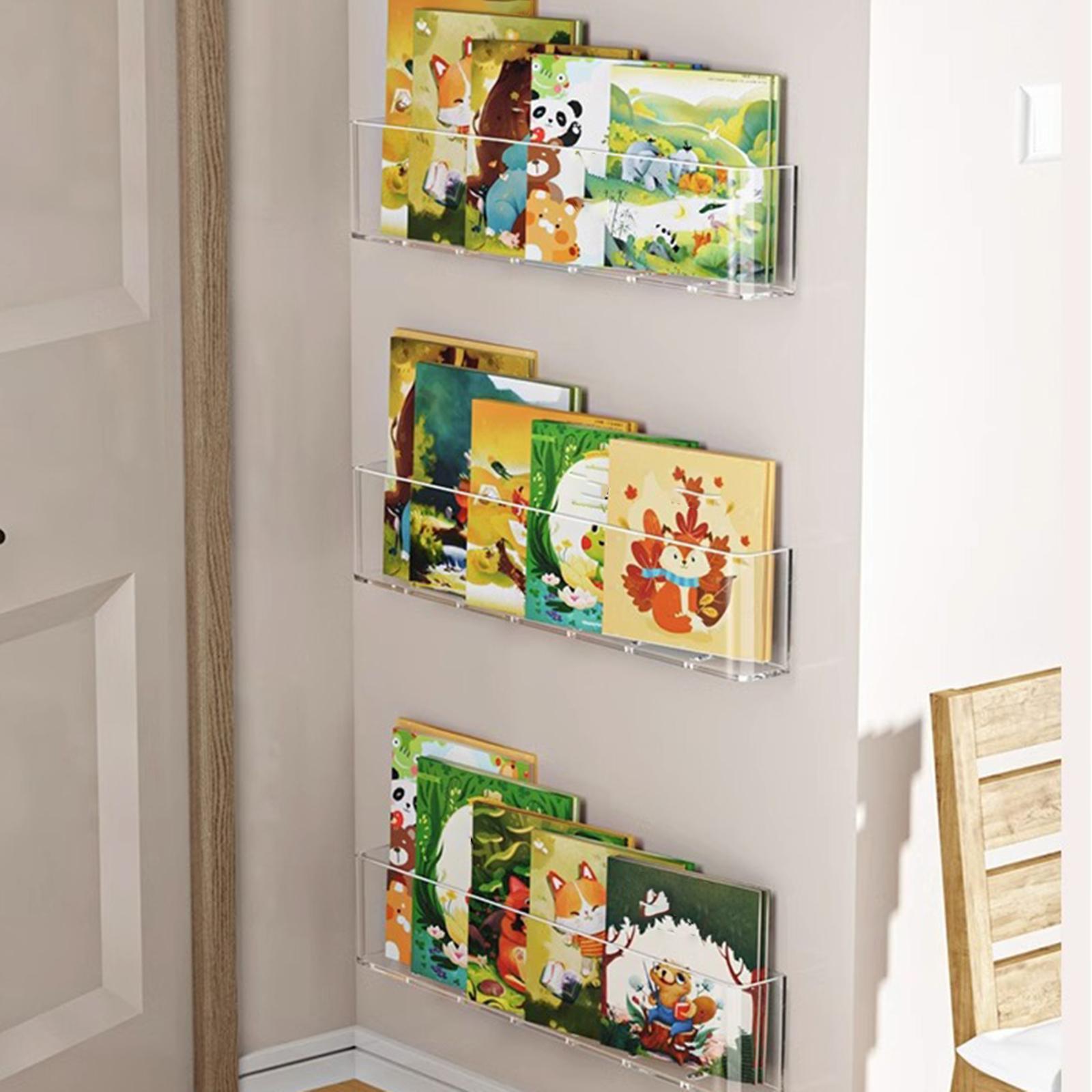 Baby Nursery Floating Shelves - 3x Scaffali per libri galleggianti Aula