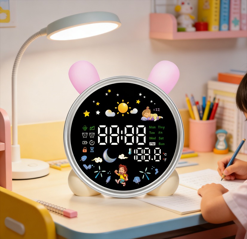 Sound Sleep Trainer Clock - Sveglia per Bambini con Luce Notturna