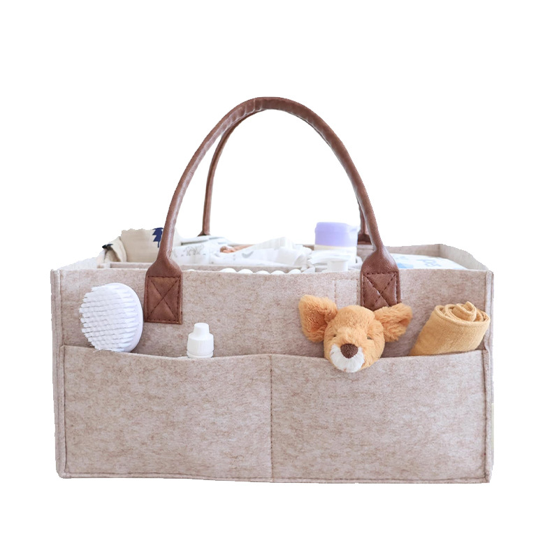 Baby Nursery Unisex - Cesto portaoggetti in feltro per neonati,