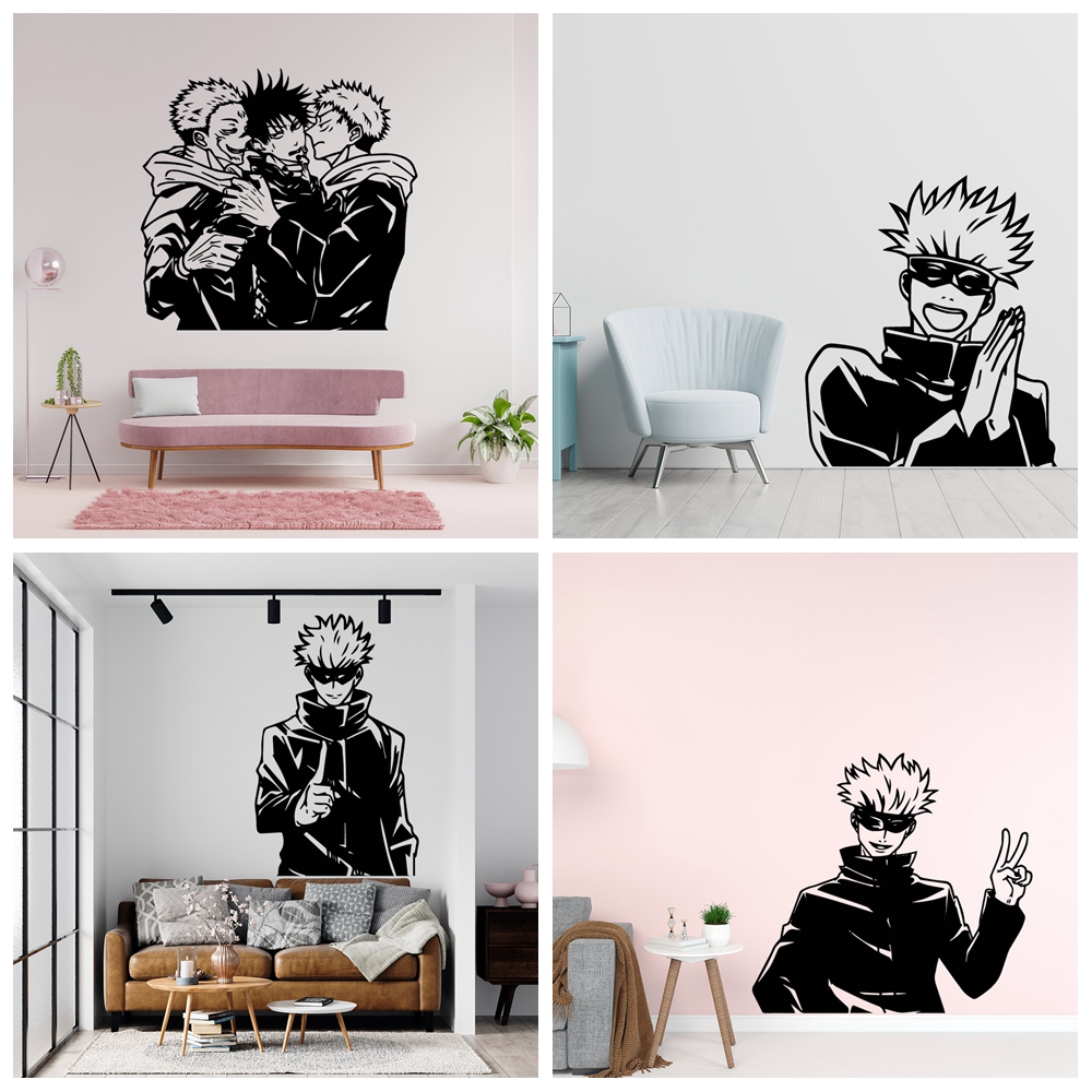 Baby Nursery Wall Mural - Adesivi Murali Rimovibili con Personaggi Anime,
