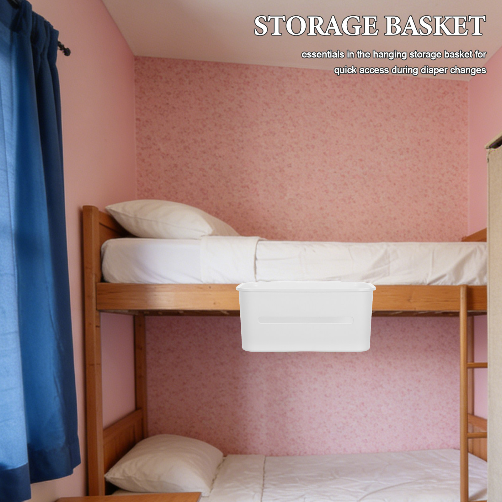 Baby Nursery Unisex - Cesto portaoggetti da appendere per culla,
