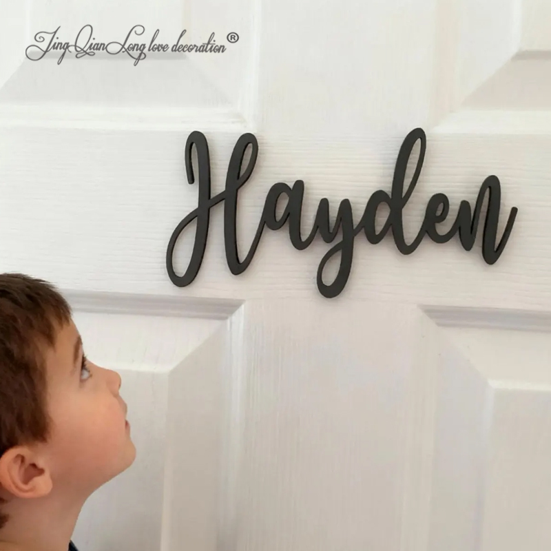 Baby Nursery Name Sign - Insegna Personalizzata in Legno per Cameretta: