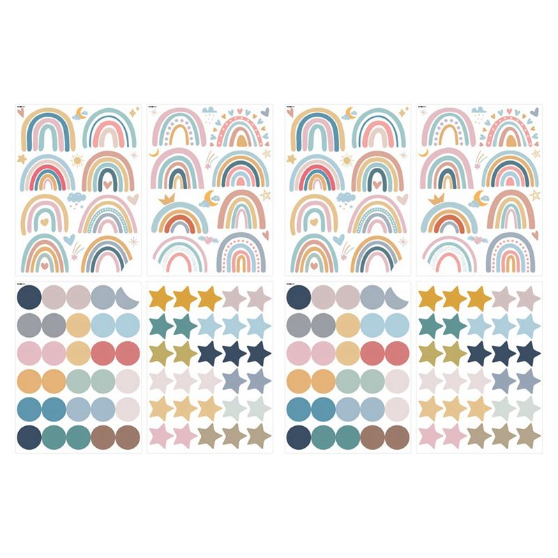 Baby Nursery Wallpaper Girl - A44Z-Boho Decalcomanie da muro arcobaleno Acquerello