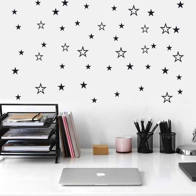Baby Nursery Wall Mural - Adesivo da parete con stelle solide