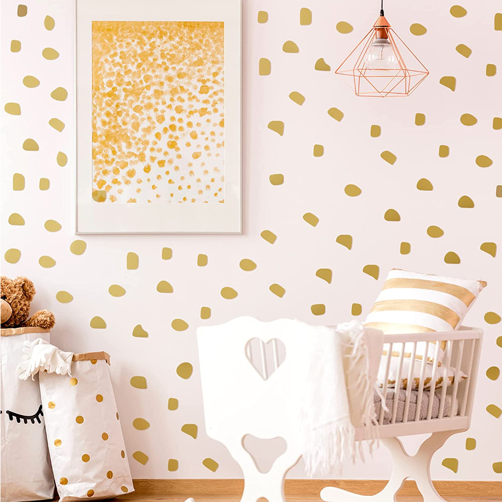 Baby Nursery Wallpaper Girl - 96 pz/set simpatici punti irregolari decalcomania