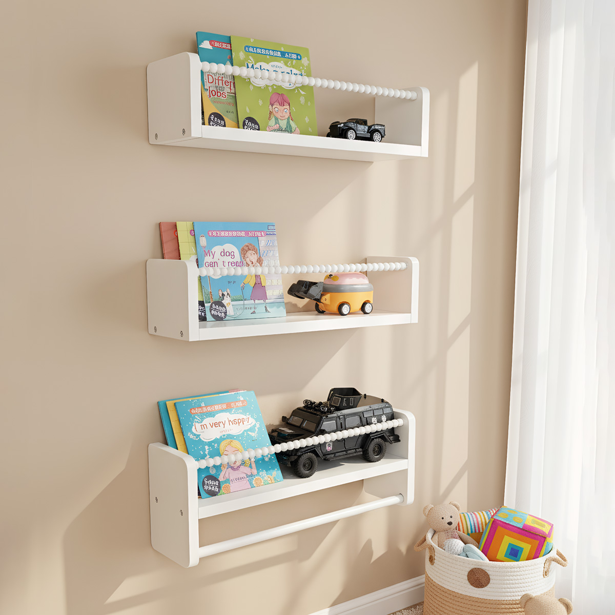 Baby Nursery Floating Shelves - Scaffali per libri per la cameretta