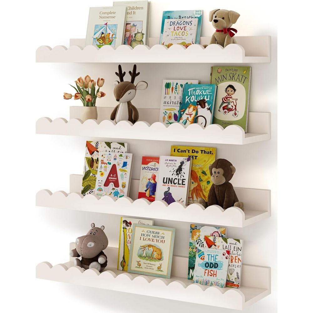 Set di 4 Mensole Galleggianti  - Baby Nursery Floating Shelves recensione e prezzo