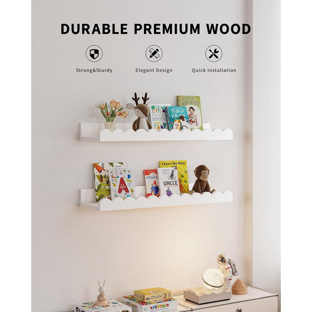 Set di 4 Mensole Galleggianti  - Baby Nursery Floating Shelves recensione e prezzo