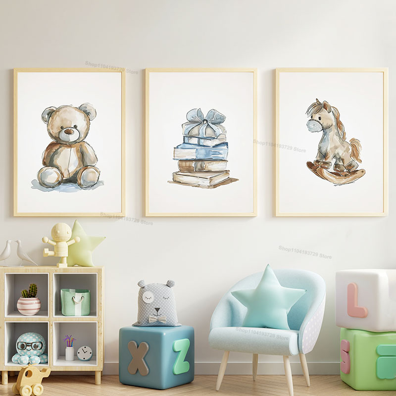 Quadri su Tela in Stile Nordic - Baby Nursery Books recensione e prezzo