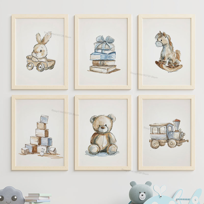 Quadri su Tela in Stile Nordic - Baby Nursery Books recensione e prezzo