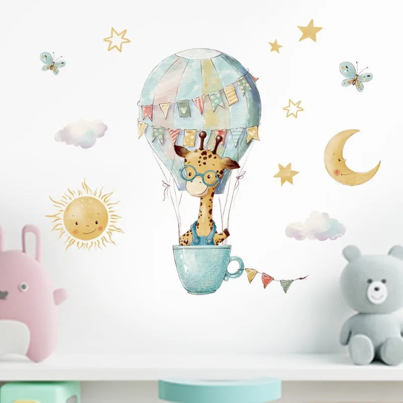 Adesivi murali con giraffa dei - Baby Nursery Wallpaper Girl recensione e prezzo