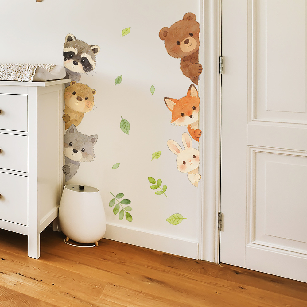 Adesivi Murali di Animali dell - Baby Nursery Wallpaper Girl recensione e prezzo