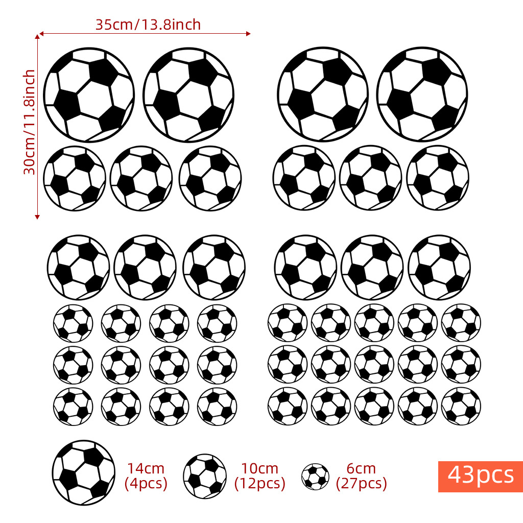 43 pezzi adesivi murali calcio - Baby Nursery Wall Mural recensione e prezzo