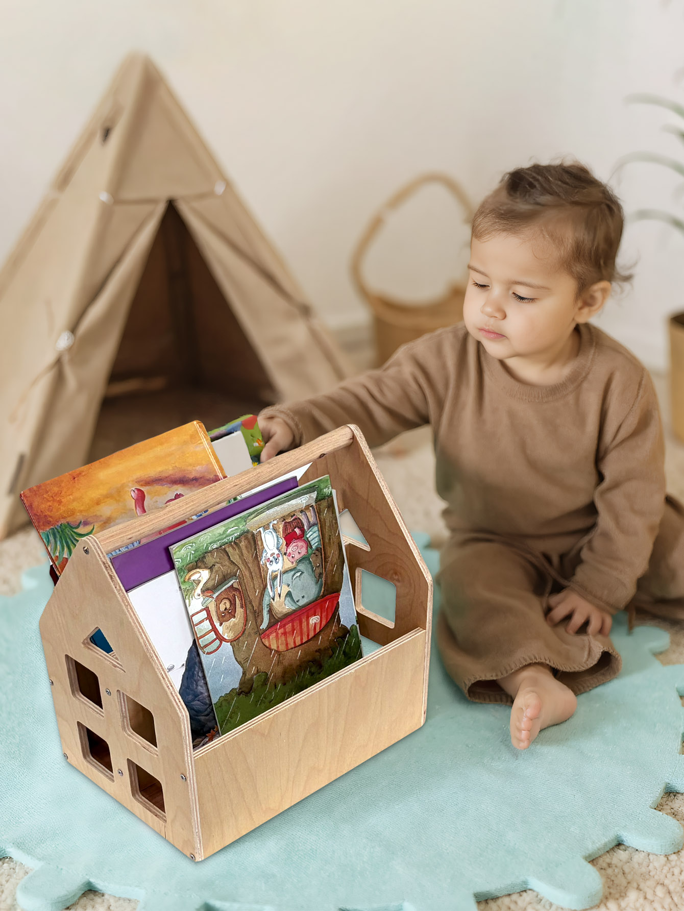 Scaffale per bambini bifaccial - Baby Nursery Books recensione e prezzo