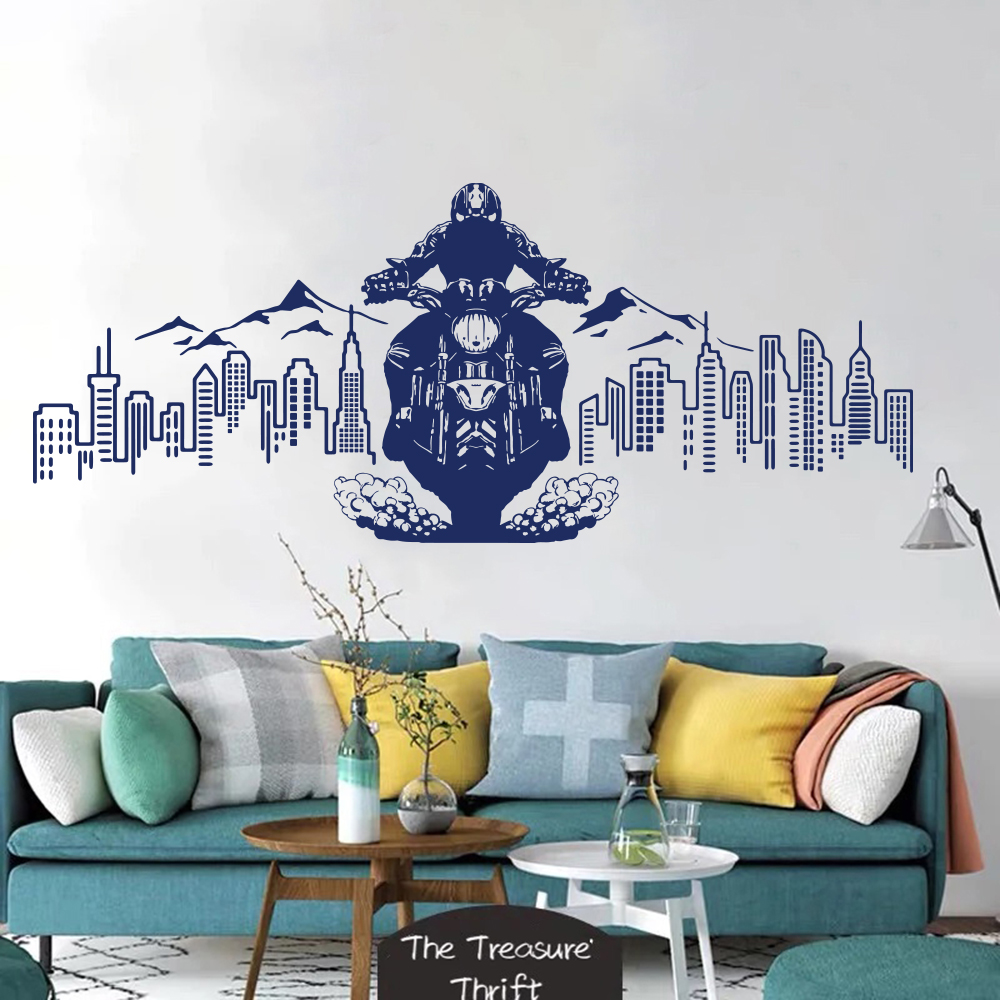 City Skyline Moto Avventura Ad - Baby Nursery Wall Mural recensione e prezzo