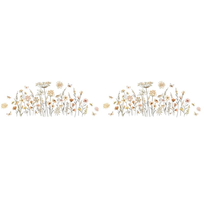 【EFFICIENTE】2X Adesivi murali  - Baby Nursery Wallpaper Girl recensione e prezzo