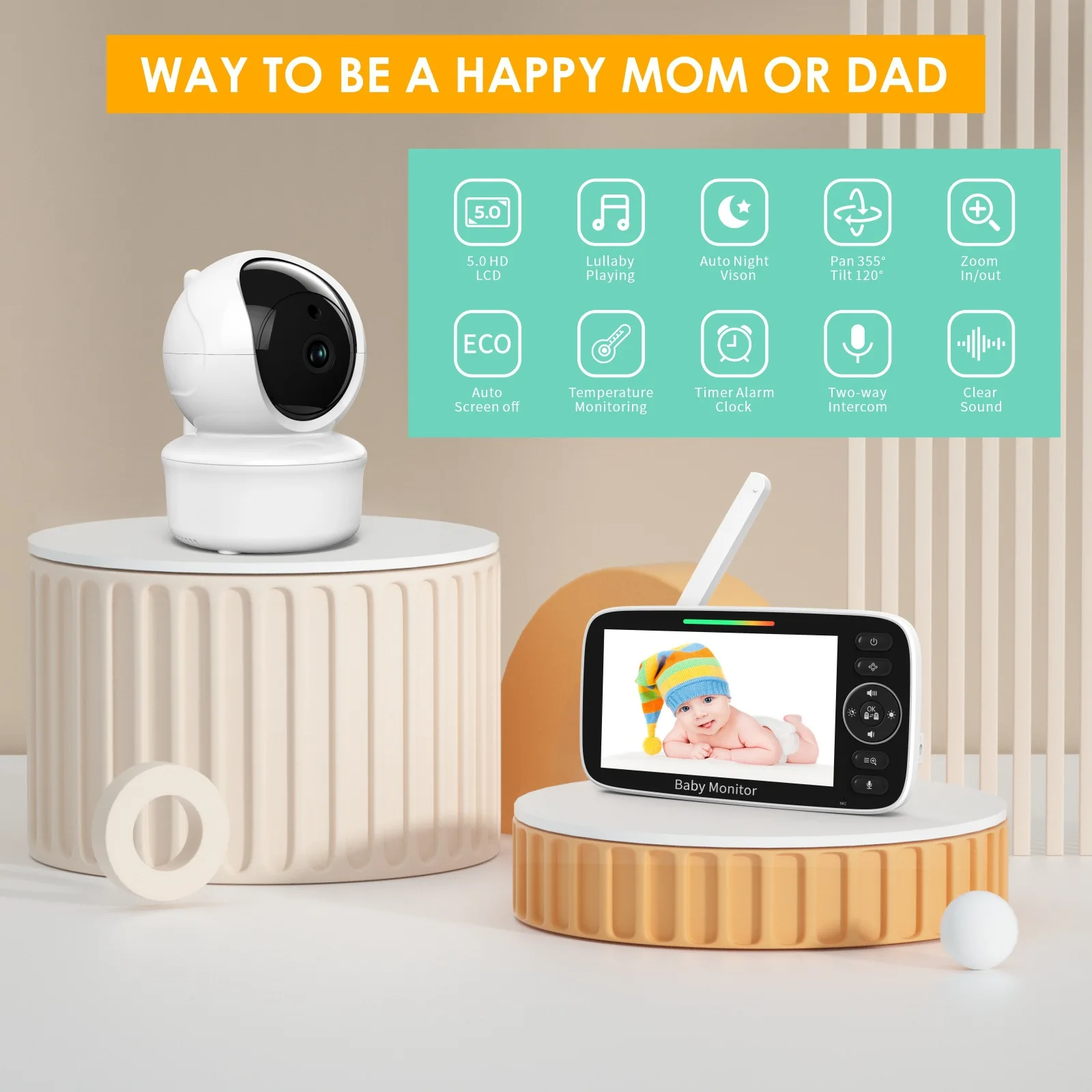 Baby monitor con schermo LCD d - Baby Nursery Videos recensione e prezzo