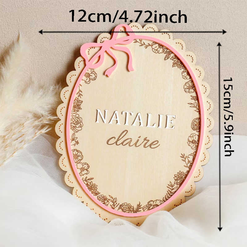 1 Pezzo Targa in Legno per Neo - Baby Nursery Name Sign recensione e prezzo