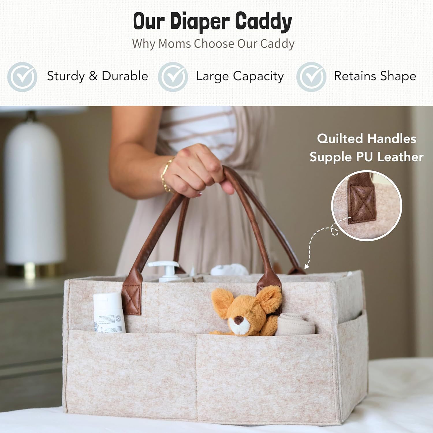Cesto portaoggetti in feltro p - Baby Nursery Unisex recensione e prezzo