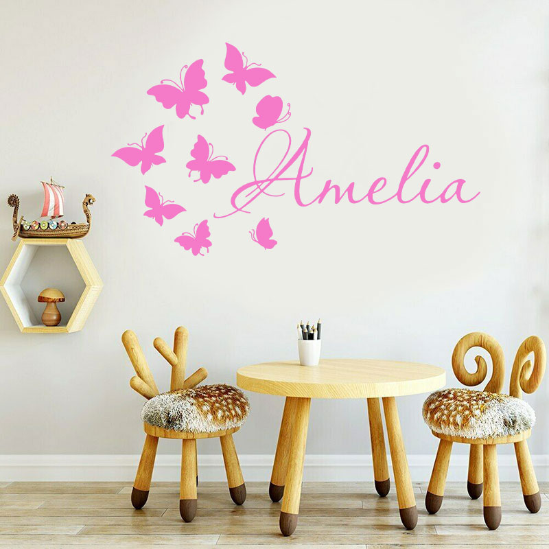 Nome personalizzato delle raga - Baby Nursery Wallpaper Girl recensione e prezzo