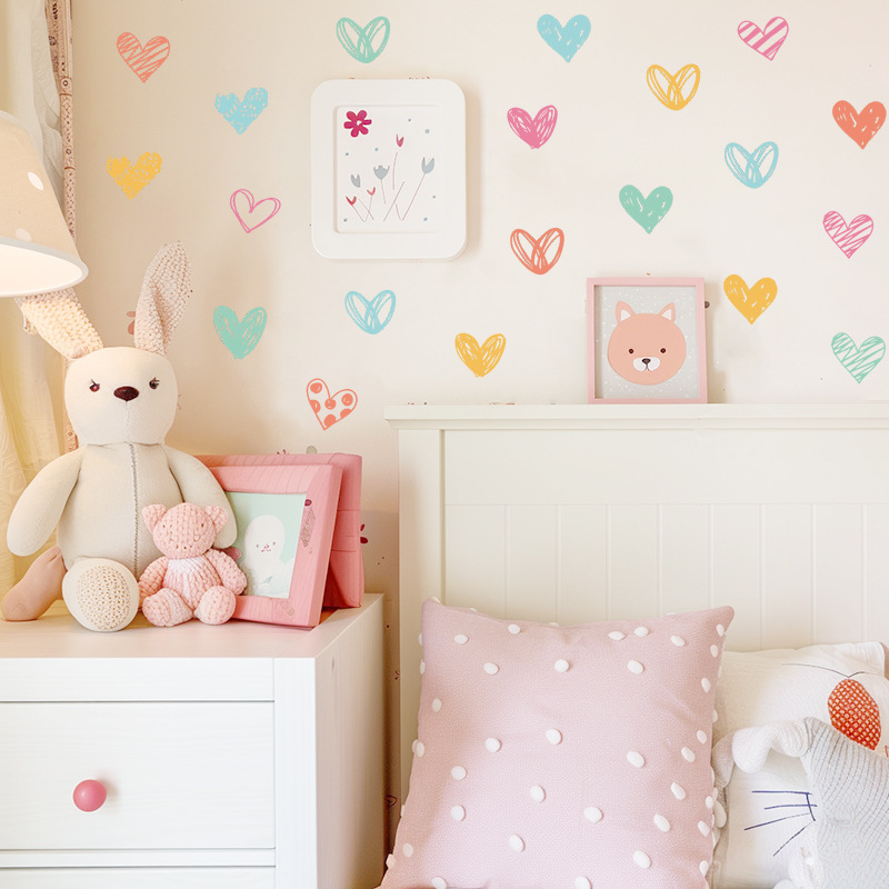 Nuovi adesivi murali cuore col - Baby Nursery Wallpaper Girl recensione e prezzo