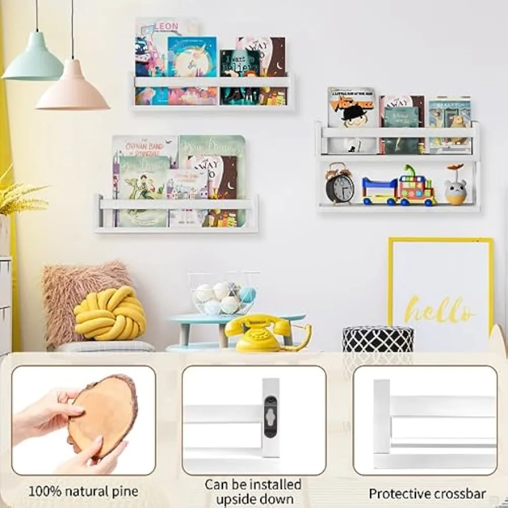 QimCoor Scaffali per Libri per - Baby Nursery Floating Shelves recensione e prezzo
