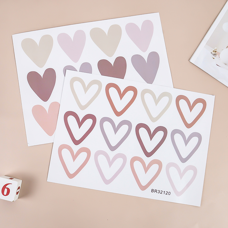2pcs Lovely Hearts Ins Wall St - Baby Nursery Wallpaper Girl recensione e prezzo