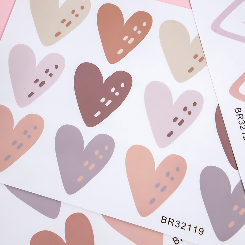 2pcs Lovely Hearts Ins Wall St - Baby Nursery Wallpaper Girl recensione e prezzo