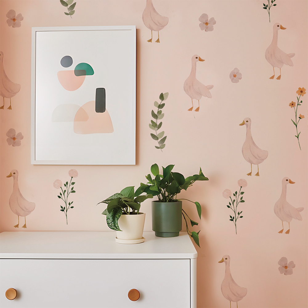 Simpatici oche Flora Set di ad - Baby Nursery Wall Mural recensione e prezzo