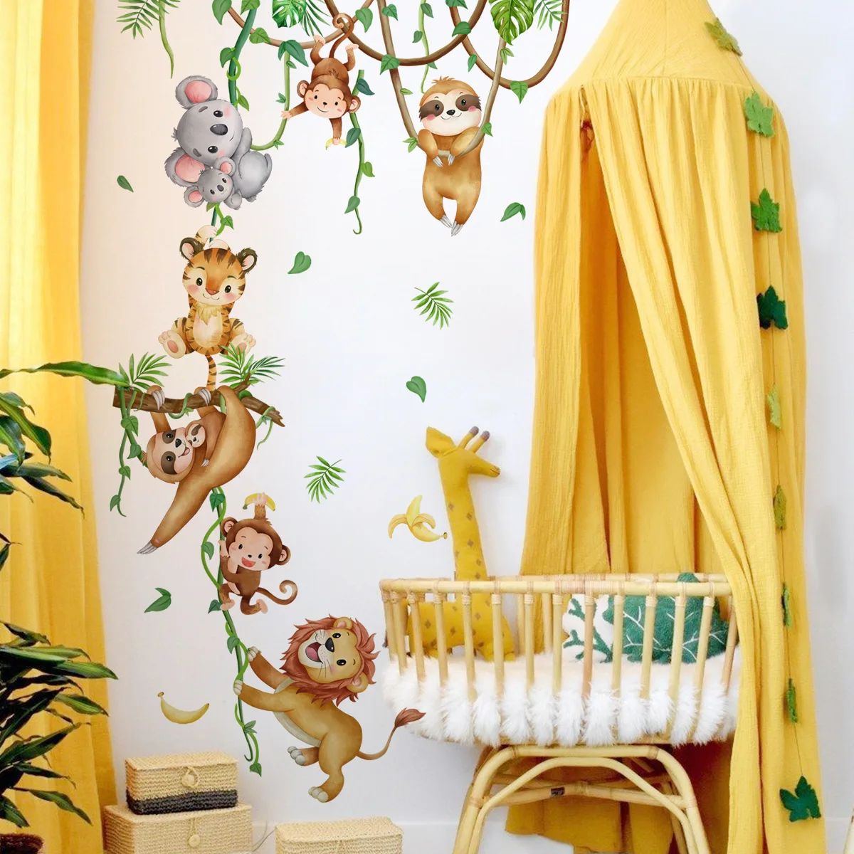 Animali della foresta Leone Br - Baby Nursery Wallpaper Girl recensione e prezzo