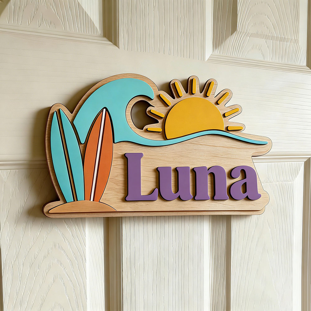Targa Personalizzata in Legno  - Baby Nursery Name Sign recensione e prezzo