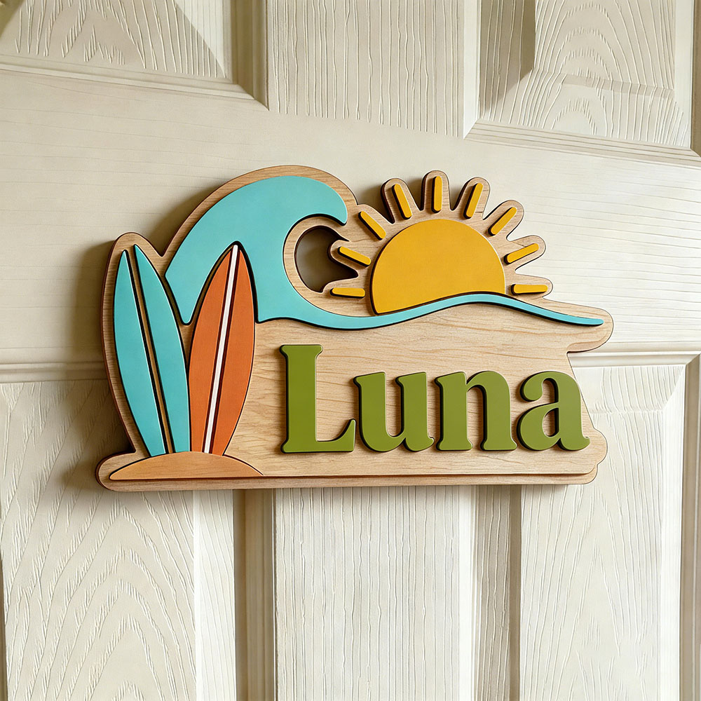 Targa Personalizzata in Legno  - Baby Nursery Name Sign recensione e prezzo