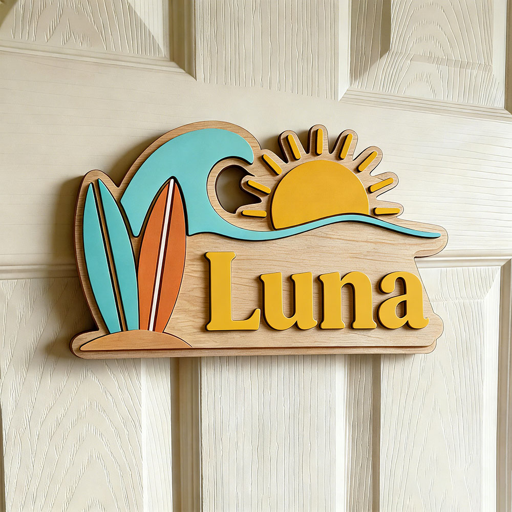 Targa Personalizzata in Legno  - Baby Nursery Name Sign recensione e prezzo