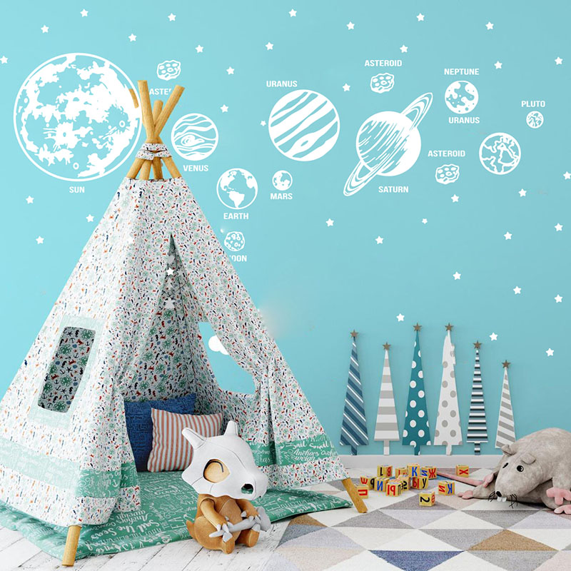 Grandi pianeti sistema solare  - Baby Nursery Wall Mural recensione e prezzo