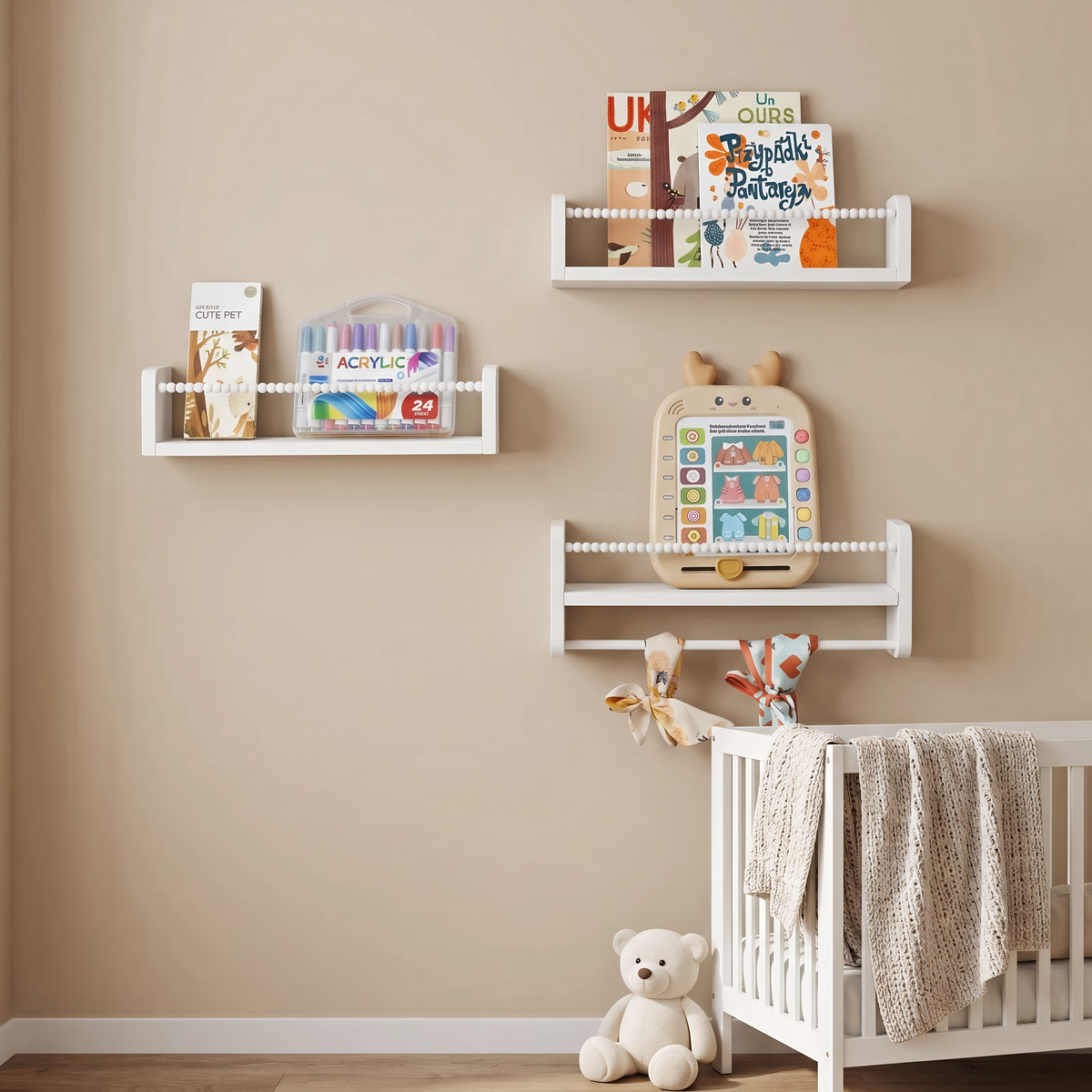 Mensole Galleggianti per Libri - Baby Nursery Floating Shelves recensione e prezzo