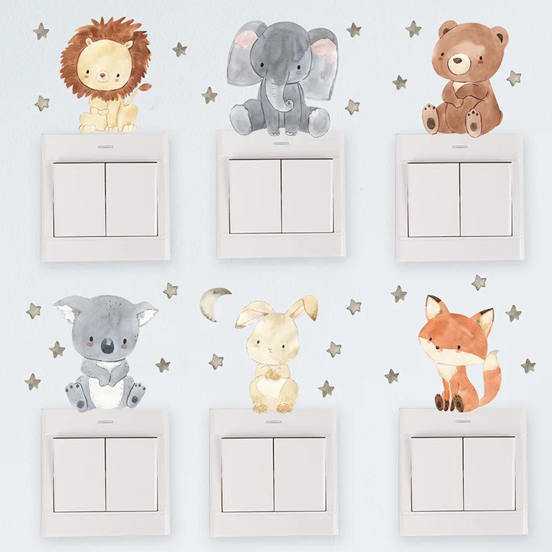 Adesivi Murali di Animali dell - Baby Nursery Wallpaper Girl recensione e prezzo