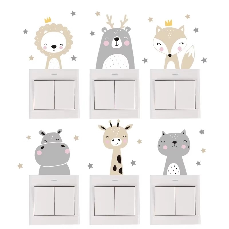 Adesivi Murali di Animali dell - Baby Nursery Wallpaper Girl recensione e prezzo