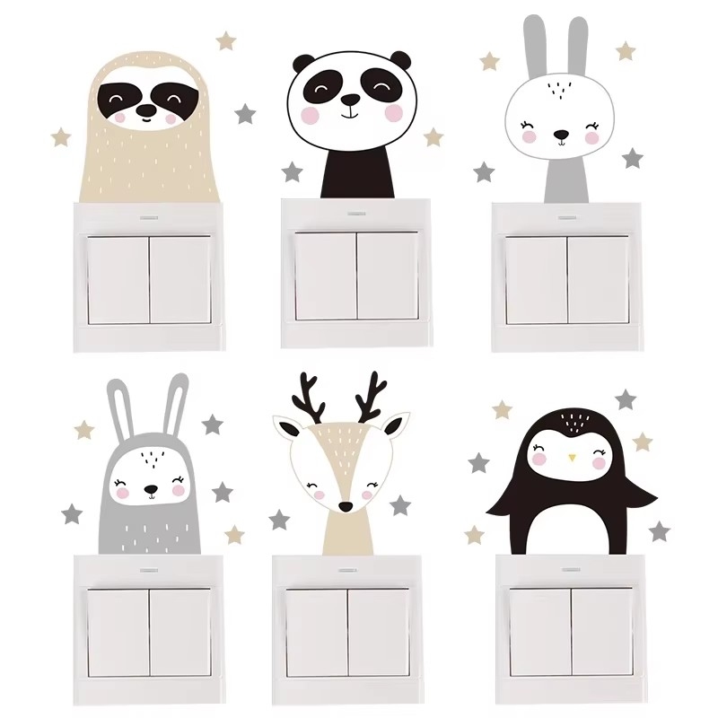 Adesivi Murali di Animali dell - Baby Nursery Wallpaper Girl recensione e prezzo