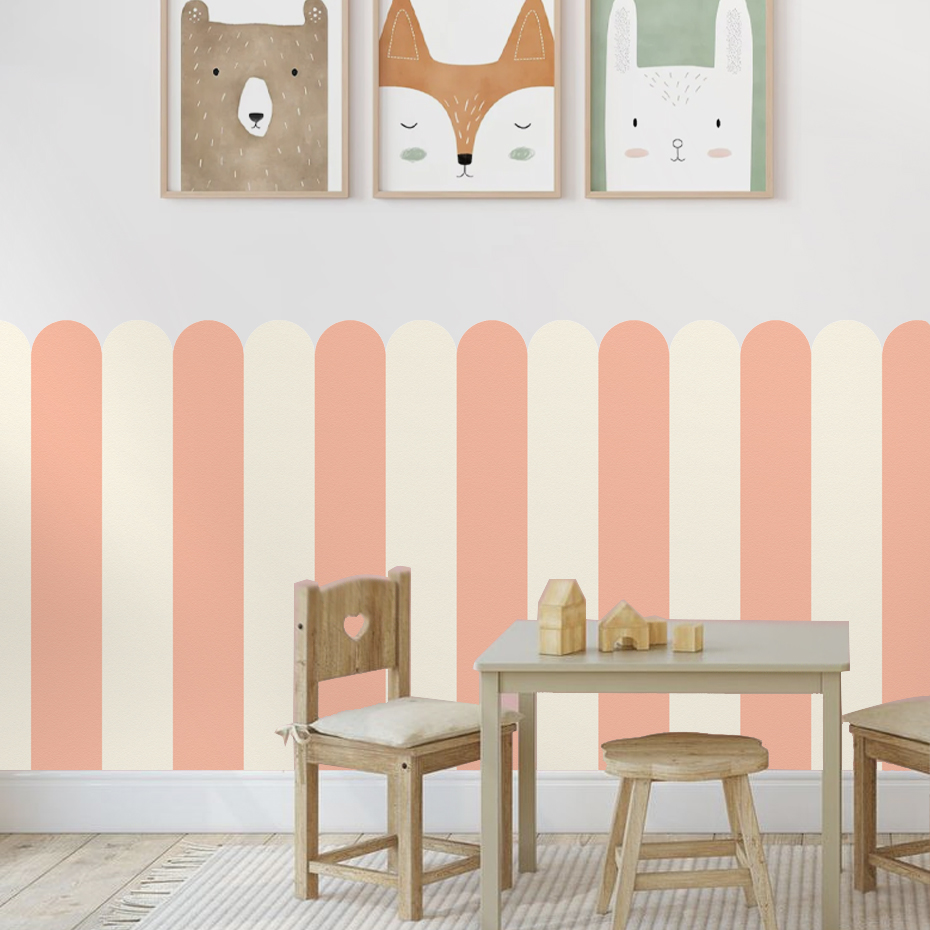 Carta da parati ad arco a stri - Baby Nursery Wall Mural recensione e prezzo